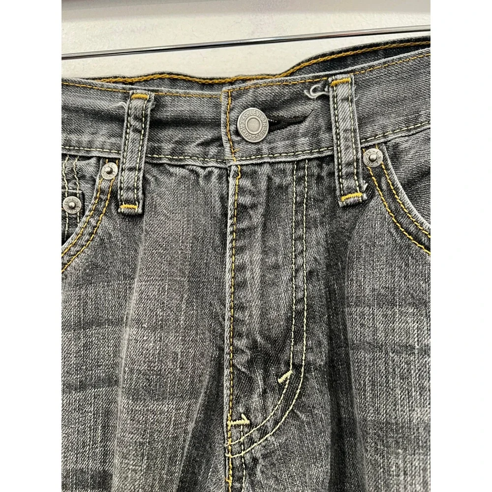 Levi Strauss Jeans 514 Mens Gray Straight Leg Denim Jeans 28x30 S40115 NXHK